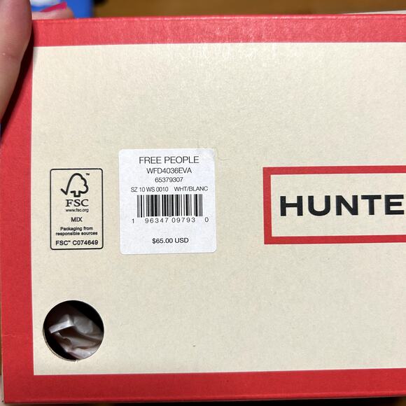 Hunter Bloom Algae Foam Sandal Womens Size 10 White Free People Exclusive - Picture 4 of 8